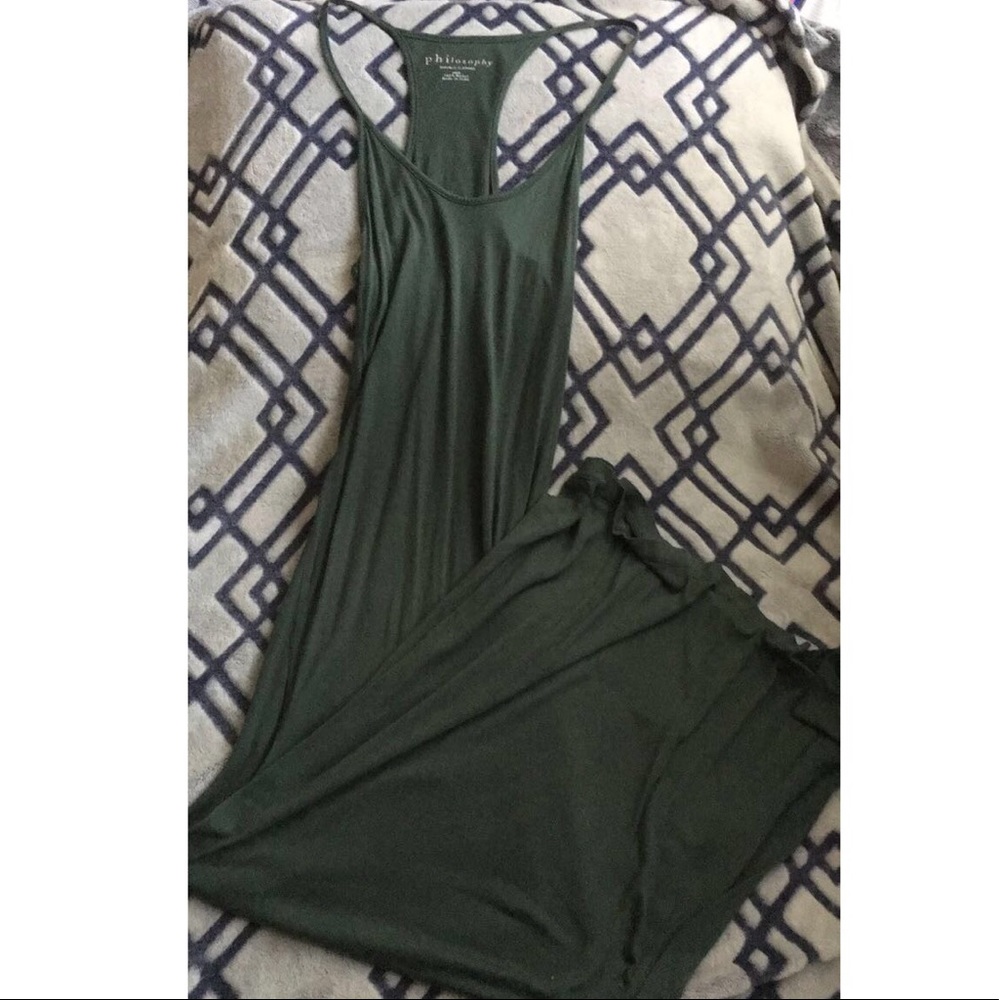 Olive maxi dress